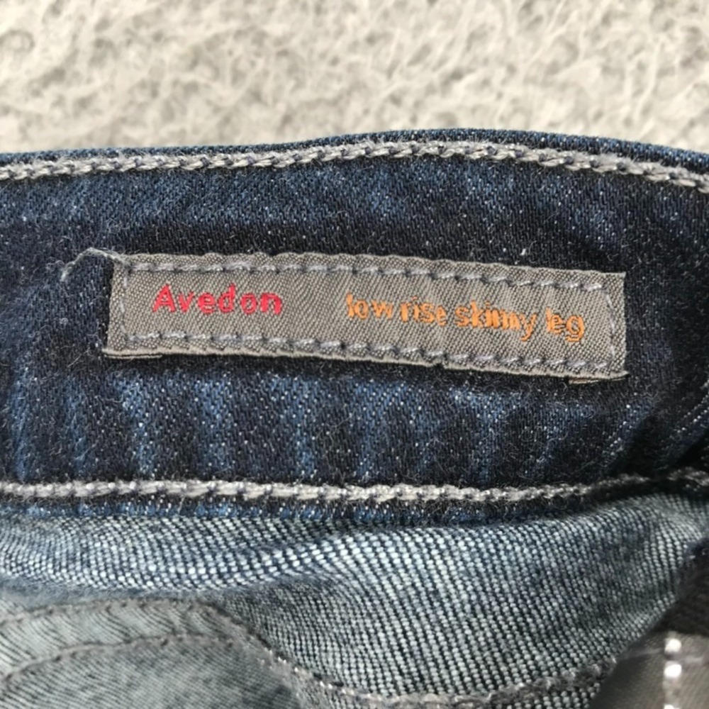 COH Jeans Size‎ 32 Avedon Low Rise Skinny Dark Wash Denim 32x30 *HEMMED - Picture 4 of 16